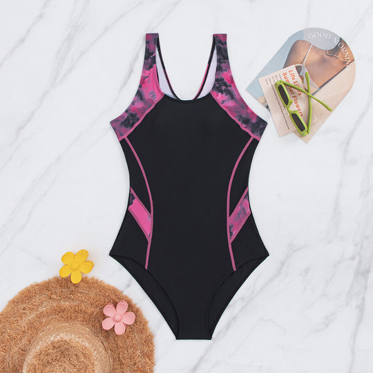 Damen Sportlicher Einteiler mit ergonomischem Schnitt und dynamischem Farbdesign R&B