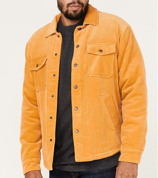 Herren Cordjacke mit praktischen Brusttaschen und weichem Innenfutter R&B