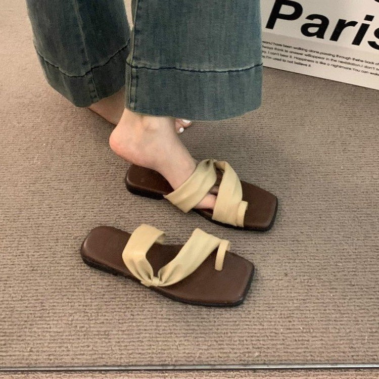 Damen Flip-Flops mit eleganter Knotenverzierung R&B