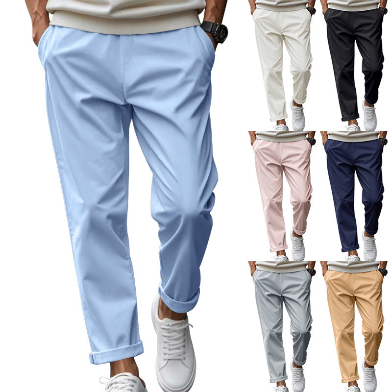 Herren elegante Chino-Hose mit bequemem Bund und modischem Schnitt R&B