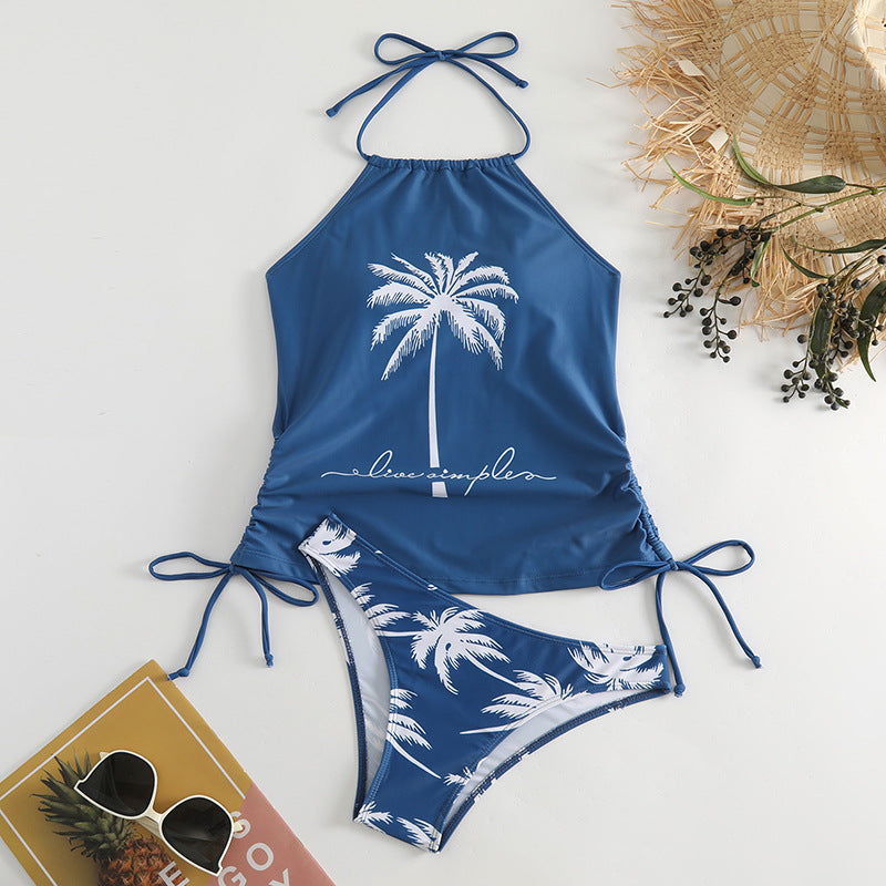 Damen trendiger Bikiniset mit Palmen-Motiv R&B