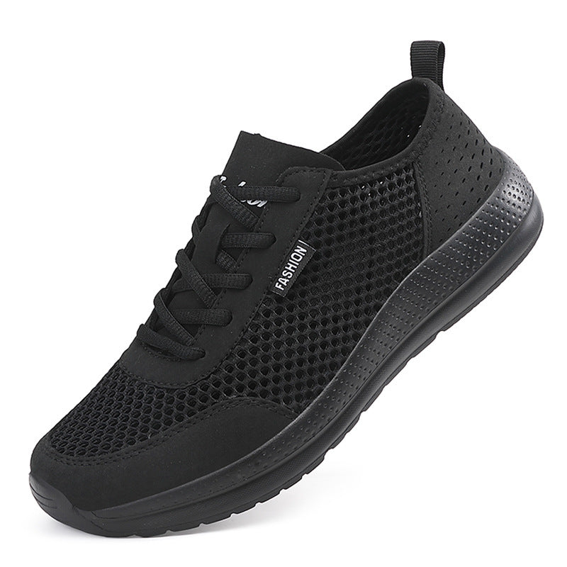 Unisex nan leichter Komfort-Walking-Schuh mit luftigem Wabenmesh, ergonomischer Dämpfungssohle und Zuglasche R&B
