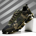 Damen Sportliche Sneaker im Camouflage-Design mit rutschfester Sohle