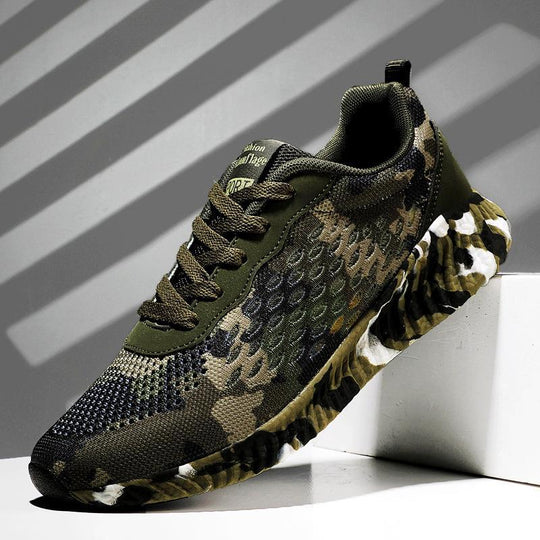 Damen Sportliche Camo-Sneaker mit atmungsaktivem Obermaterial R&B