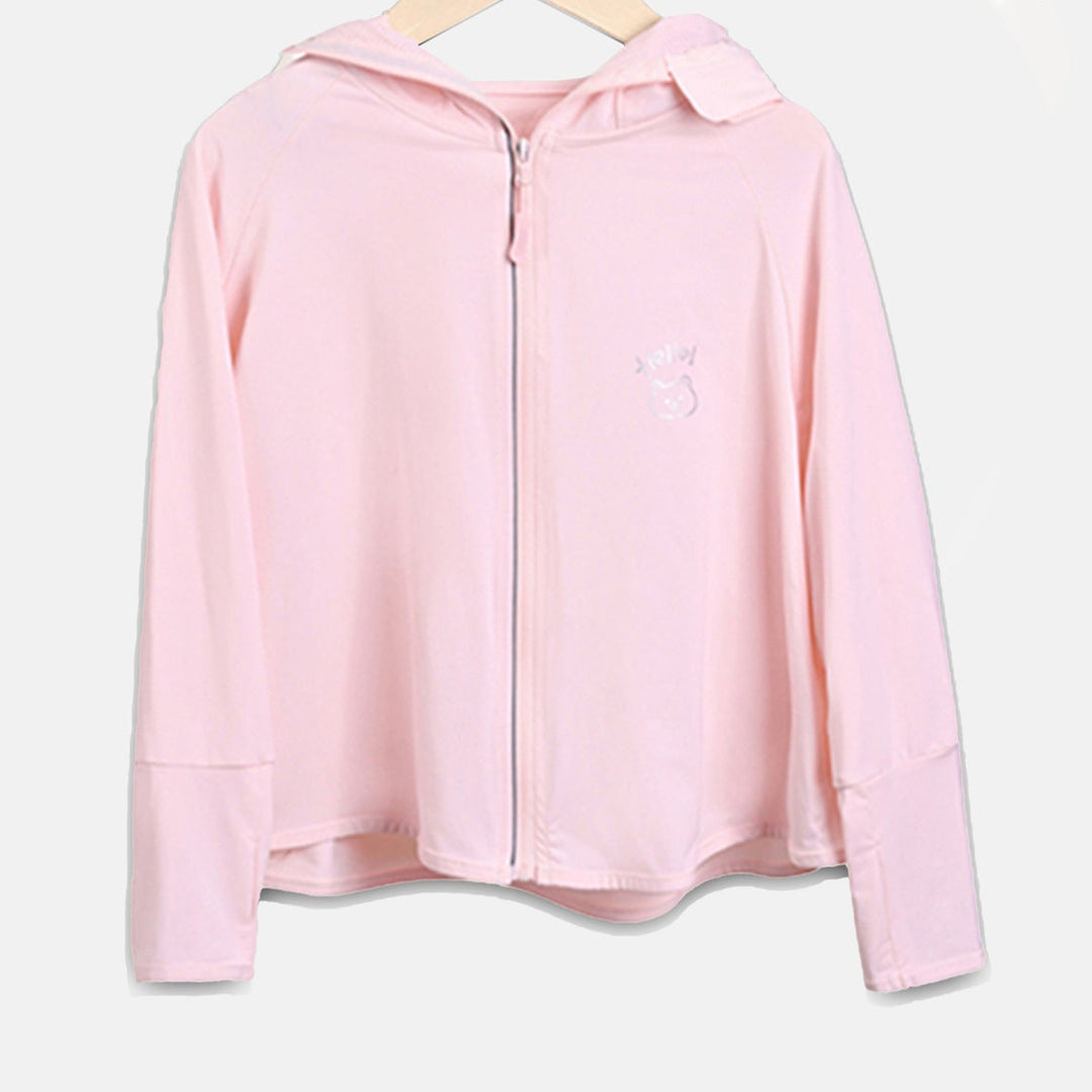 Mädchen Übergangsjacke mit Kapuze und niedlichem Tiermotiv R&B