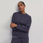 Damen Bequemer Oversized Sweatpullover mit lässigem Schnitt R&B