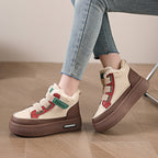 Damen modische Winter Sneakers mit warmem Innenfutter und rutschfester Sohle R&B