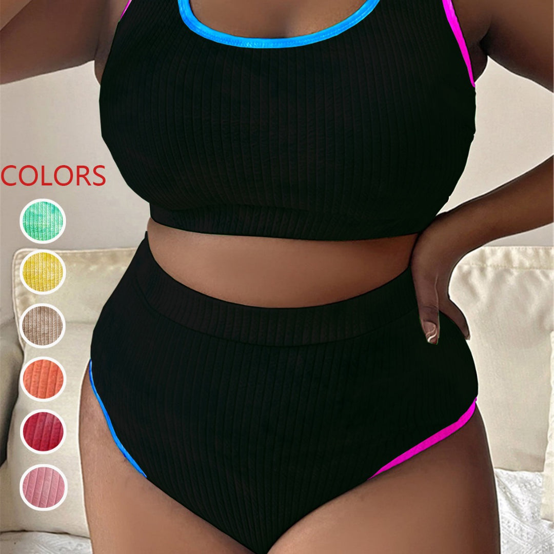 Damen Sportiv geschnittenes Bikini-Set R&B