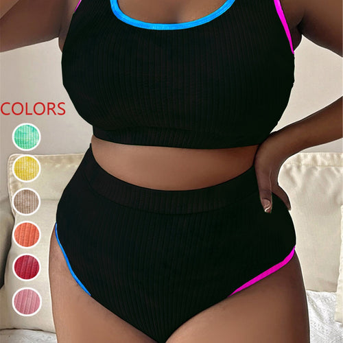 Damen Sportiv geschnittenes Bikini-Set R&B