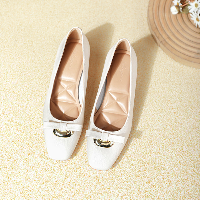 Damen elegante Ballerinas mit modischer Schnallenapplikation R&B