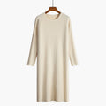Damen Strickkleid mit feiner Rippenstruktur R&B