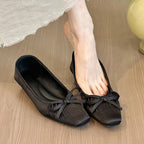 Damen Ballerina-Schuhe mit dekorativem Schleifenakzent und weicher Innensohle R&B