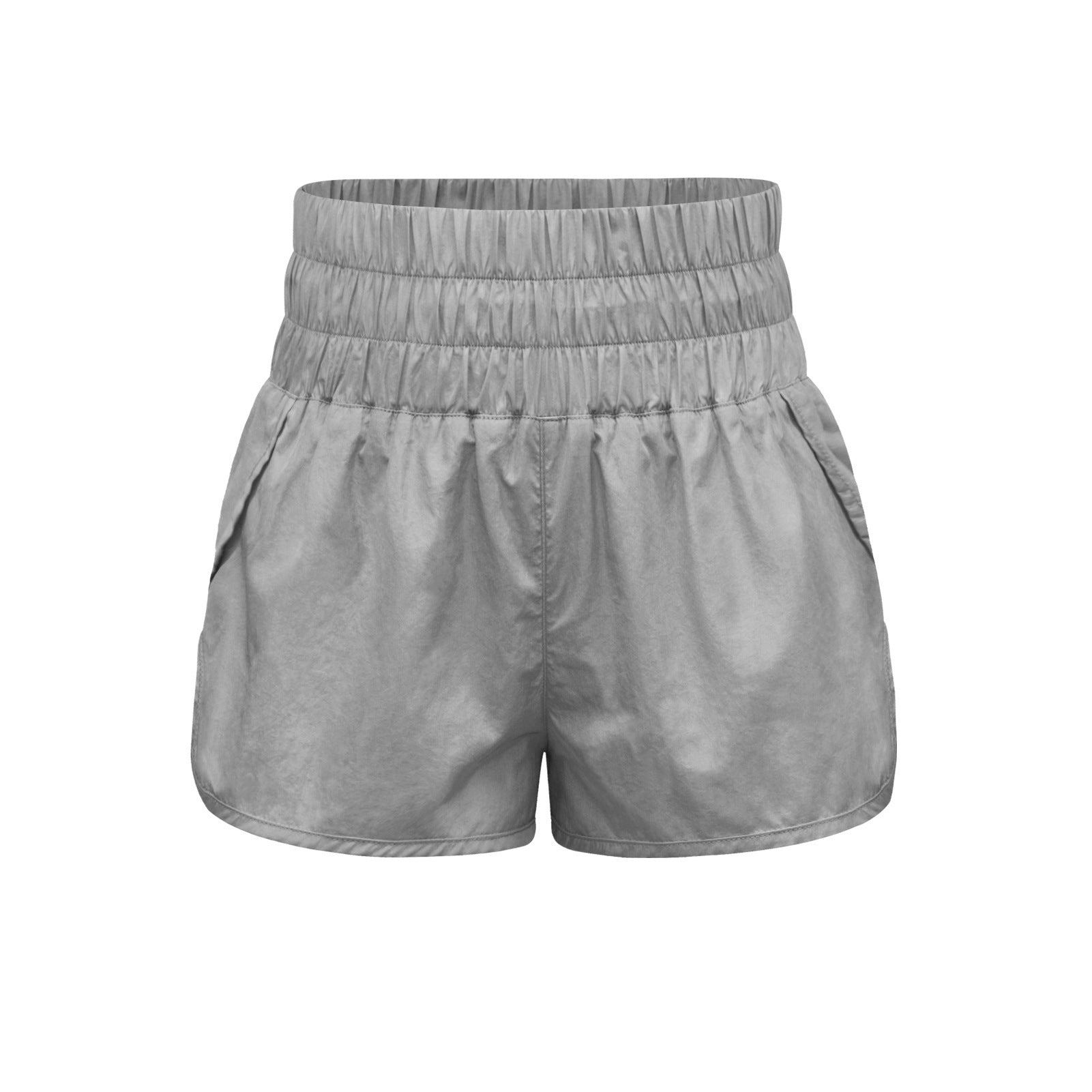 Damen sportliche Shorts mit elastischem Bund und praktischen Eingrifftaschen R&B