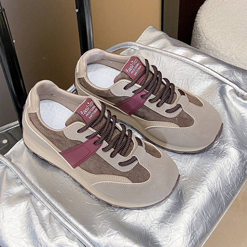 Damen modische Freizeitsneaker mit strapazierfähiger Oberfläche und dämpfendem Sohlenprofil R&B