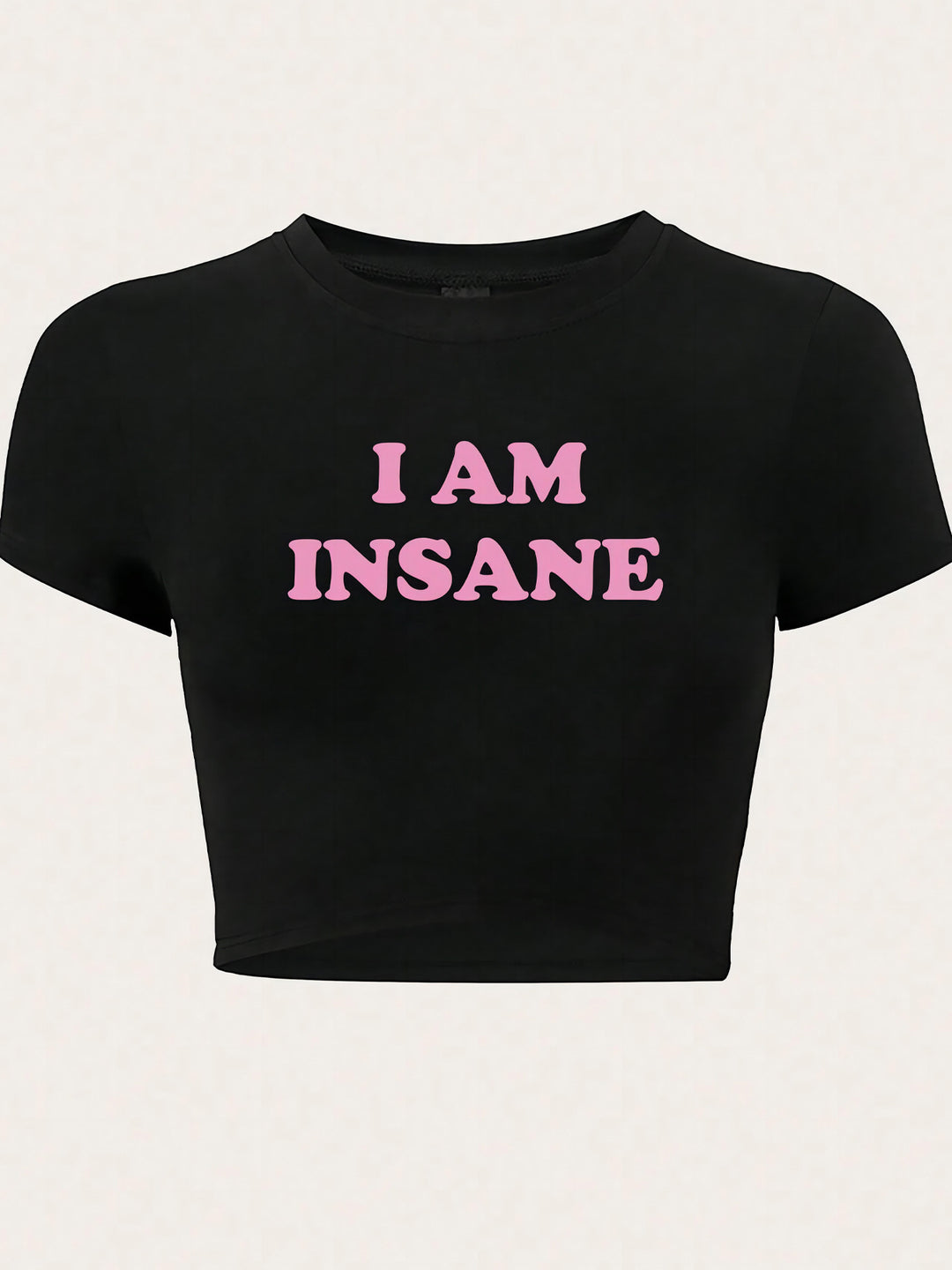 Damen Crop-Top mit auffälligem Schriftzug R&B