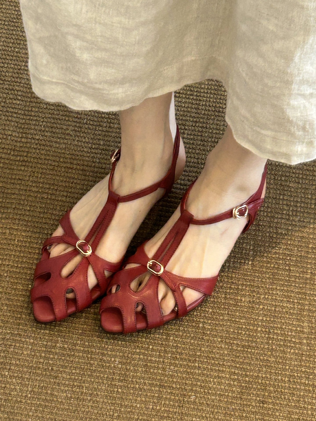 Damen Ballerinas mit elegantem Vorderteil und komfortabler Schnalle R&B