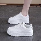 Damen Sneaker mit hohem Plateau und atmungsaktiver Oberfläche R&B