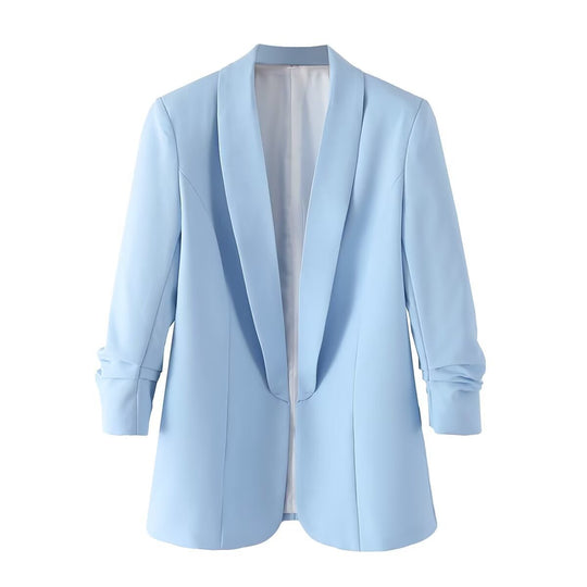 Damen Oversize Blazer ohne Verschluss R&B