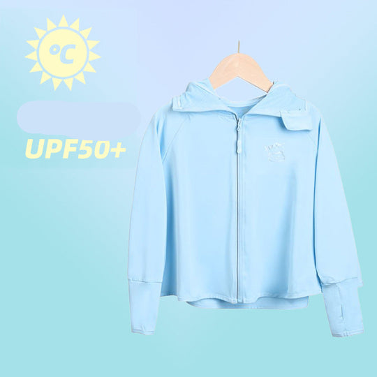 Damen Sportliche UV-Schutzjacke mit Kapuze R&B