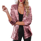 Damen Glitzerblazer mit schimmernden Pailletten und elegantem Schnitt R&B