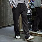 Herren nan locker geschnittene Plissee-Hose mit Tunnelzug und weitem Bein R&B