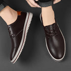 Herren Elegante Freizeit-Schnürschuhe aus hochwertigem Leder R&B