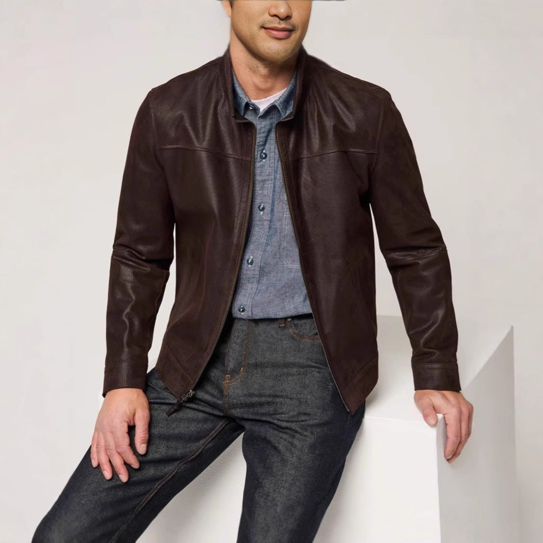 Herren jacke im modernen Schnitt mit strukturiertem Obermaterial R&B