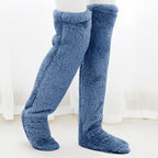 Damen Extra warme Knielange Fleece-Stulpen R&B