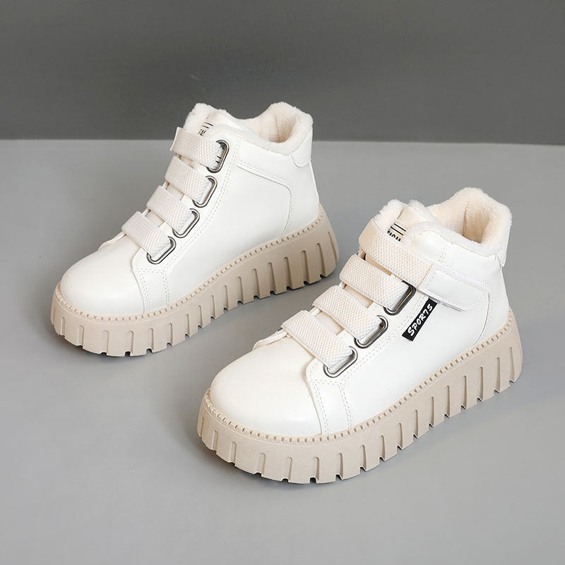 Damen High-Top Sneakers mit flauschigem Innenfutter und rutschfester Sohle R&B