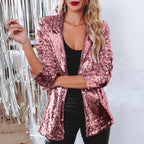 Damen Blazer mit Paillettenbesatz R&B