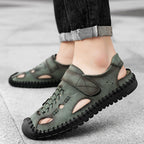 Herren Komfortable Leder-Sandalen mit rutschfester Sohle R&B