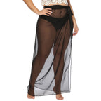 Damen eleganter Strandüberwurf mit seitlichem Knoten R&B