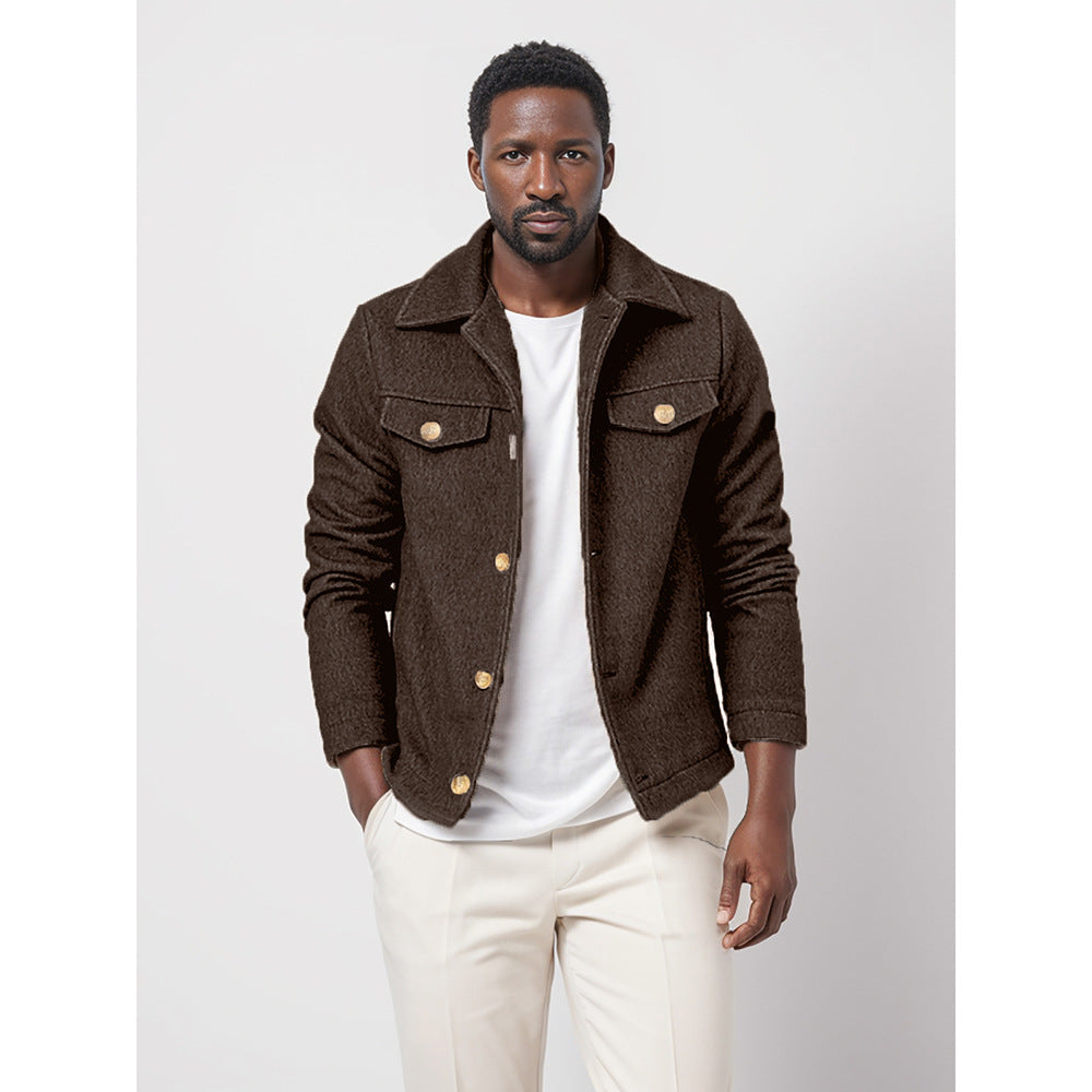Herren Übergangsjacke im modernen Denim-Stil R&B