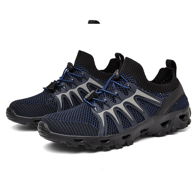Damen Atmungsaktive Sportschuhe mit elastischem Schnürsystem und rutschfester Sohle R&B