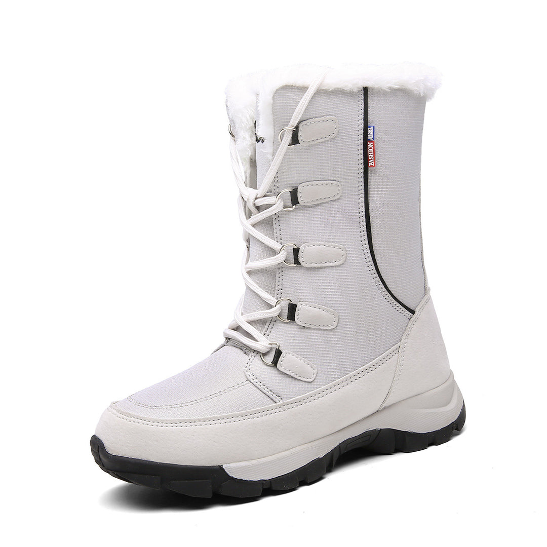 Damen isolierte Winterstiefel mit rutschfester Sohle und weichem Innenfutter R&B