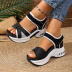 Damen Sportliche Sandalen mit dämpfendem Absatz und verstellbarem Riemendesign R&B