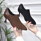 Damen spitze Slipper mit elegantem Absatz R&B
