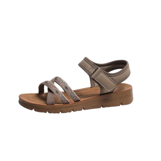 Damen Freizeitsandalen mit verstellbarem Riemendesign und rutschfester Sohle R&B