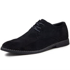 Herren Elegante Schnürschuhe aus weichem Wildleder