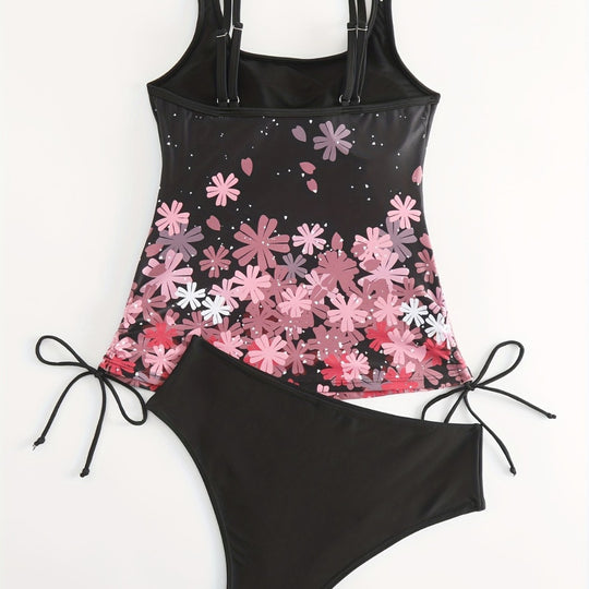 Damen Sport Tankini mit verstellbaren Trägern R&B