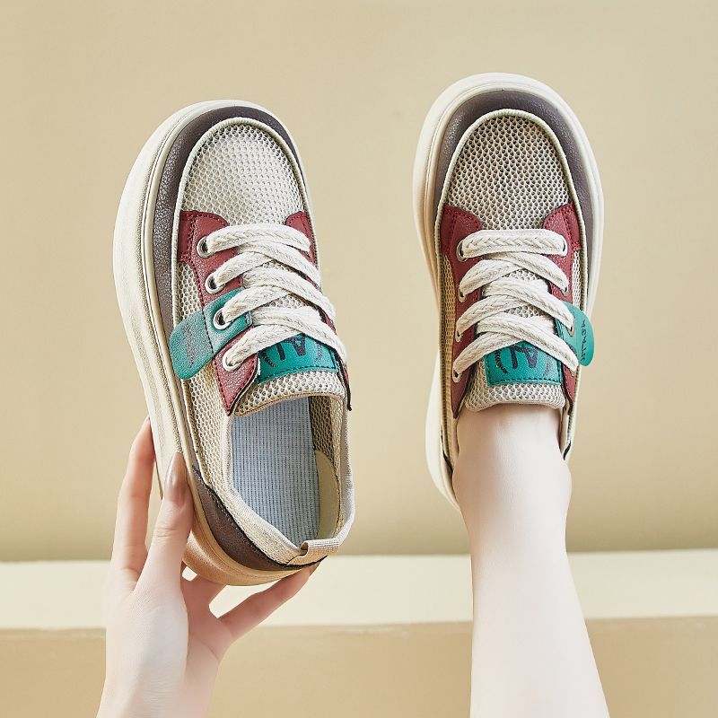 Damen Sneaker mit dicker Profilsohle und atmungsaktivem Obermaterial R&B