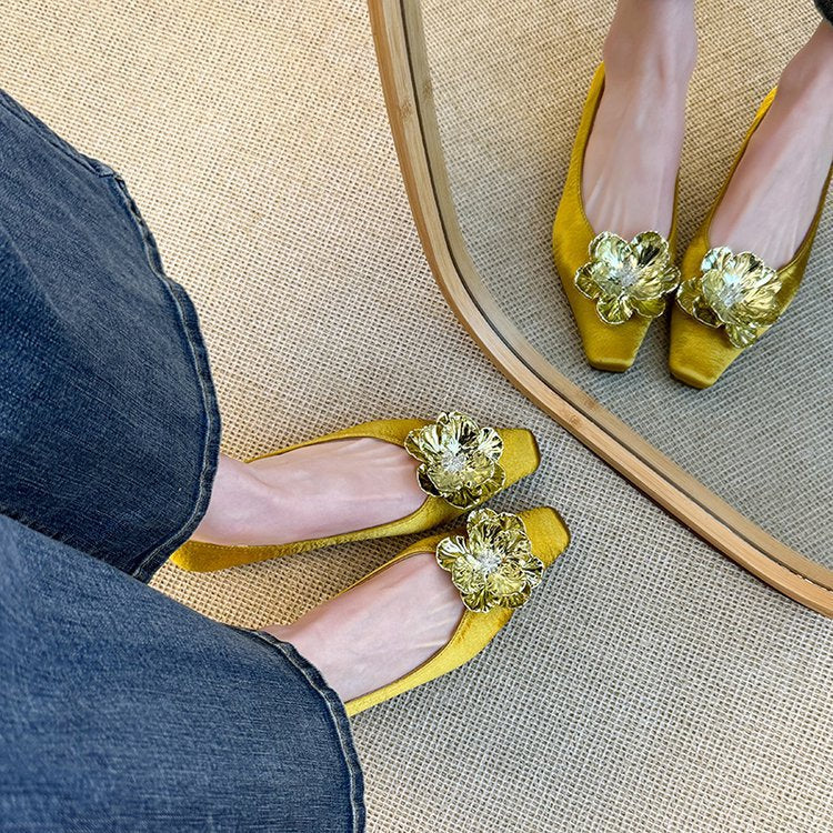 Damen elegante Ballerinas mit strahlenden Dekor-Elementen und komfortabler Innensohle R&B