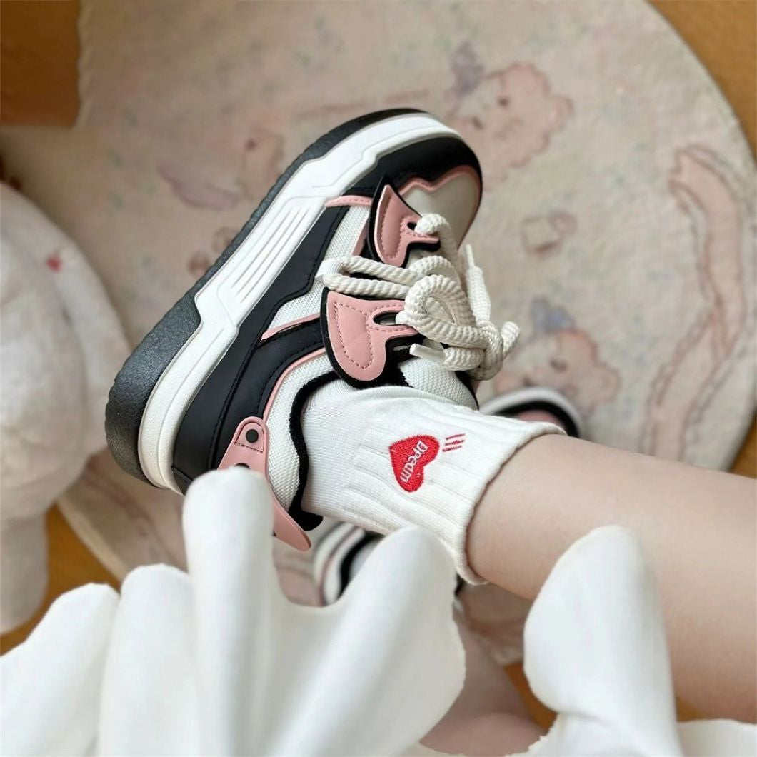 Damen Sportliche Sneakers mit verstellbarem Schnürsystem und farbenfrohen Akzenten R&B