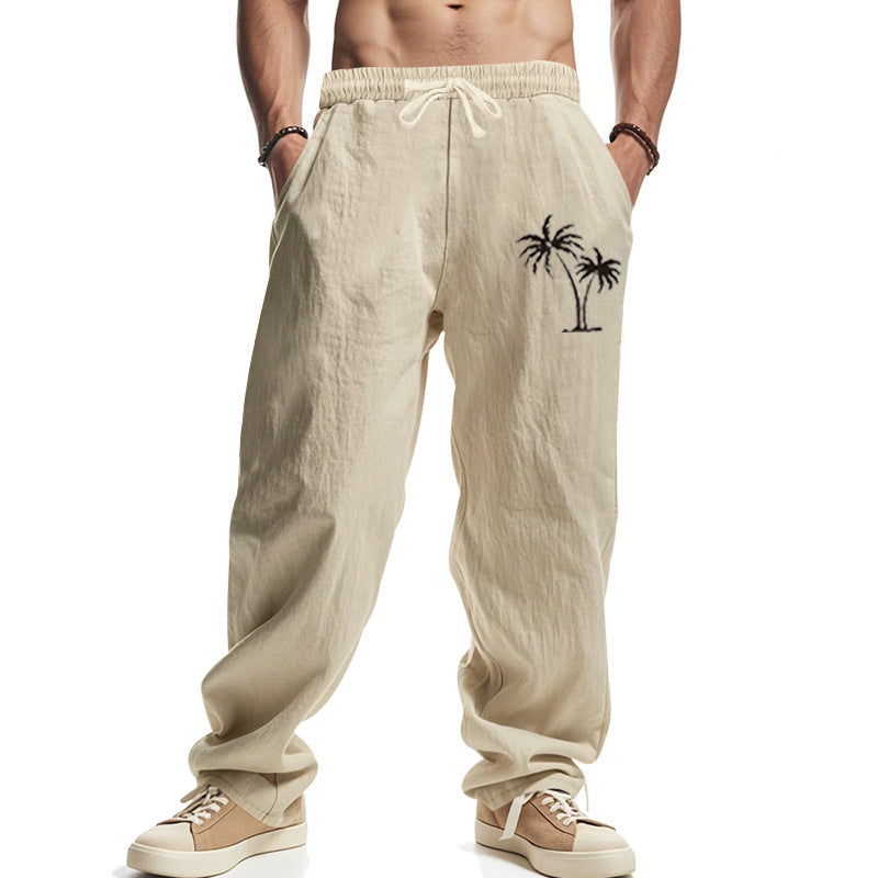 Herren lässige Freizeithose mit elastischem Bund und praktischen Eingrifftaschen R&B