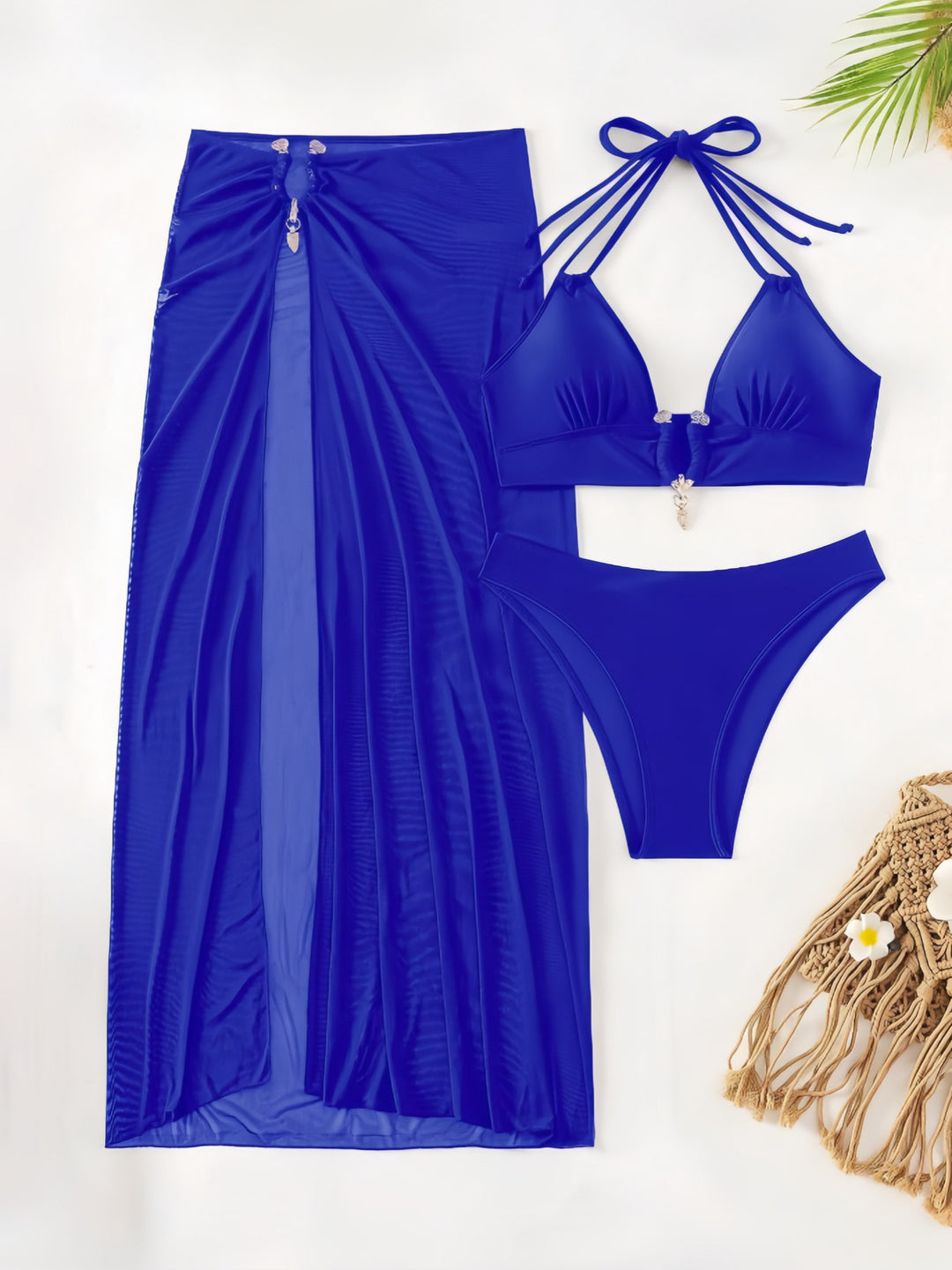 Damen Bikiniset mit transparentem Maxirock R&B