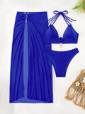 Damen Bikiniset mit transparentem Maxirock R&B