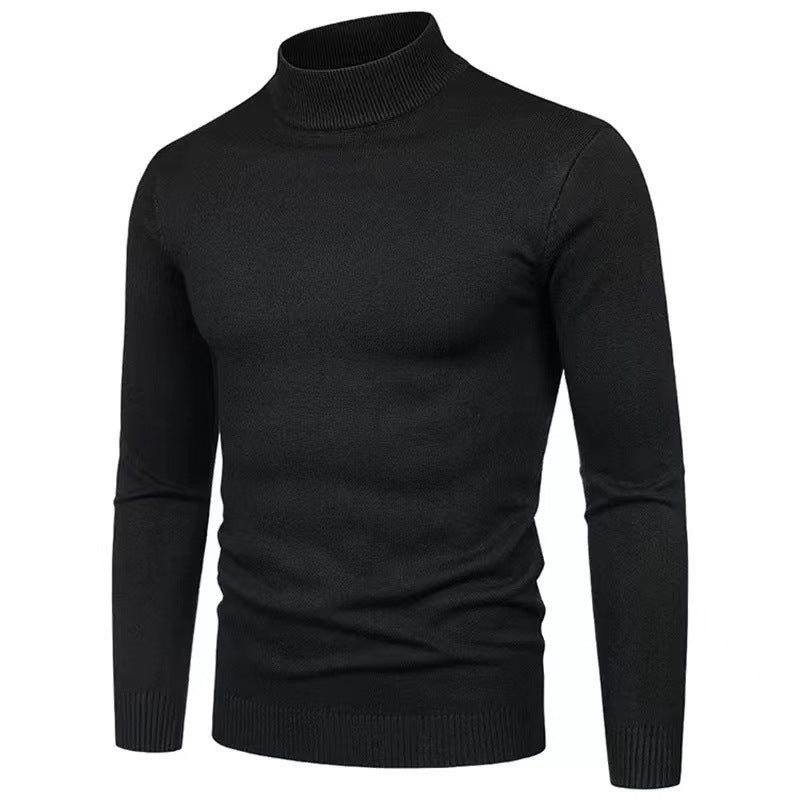 Herren Rollkragenpullover aus hochwertigem Strickmaterial mit feiner Textur R&B