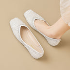 Damen Ballerinas mit glamourösem Strassdesign