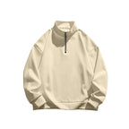 Herren Sportlicher Stehkragenpullover mit Reißverschluss R&B