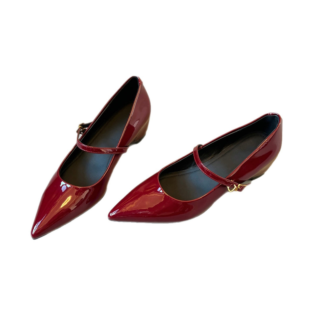 Damen Mary Jane Pumps mit schickem Riemchen R&B